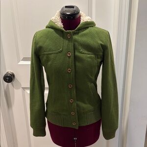 Rubbish Hooded Women's Jacket - Green